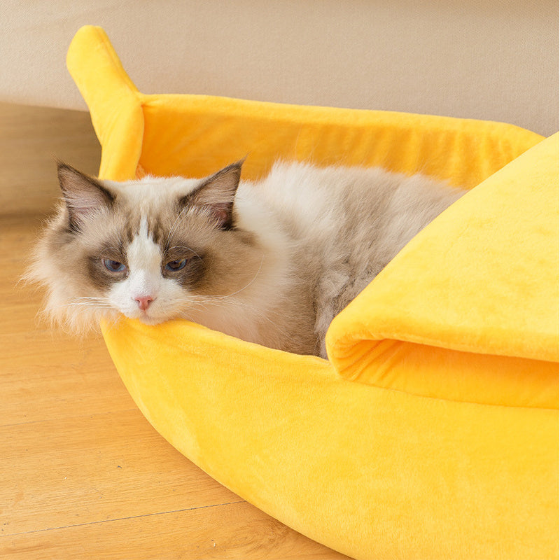 Banana Pet Bed β Funny Dog & Cat House